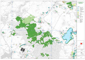 Ausschnitt Prenzlauer Forst und Sternhagener See