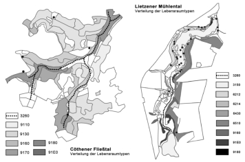 Verteilung von FFH-Lebensraumtypen